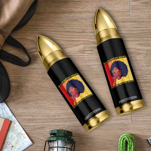Black History Month Afro Woman Bullet Tumbler Educated Melanated Elevated African American Empowerment TS02 Print Your Wear