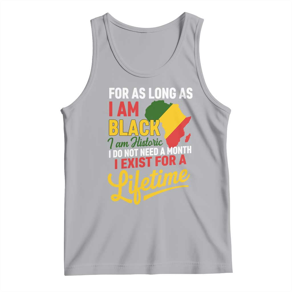 I Am Black History I Exist for a Lifetime Tank Top Black Pride African American Empowerment TS02 Athletic Heather Print Your Wear