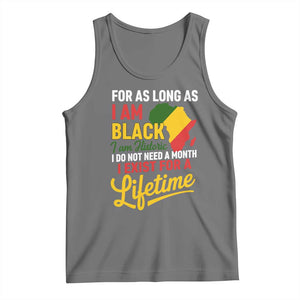 I Am Black History I Exist for a Lifetime Tank Top Black Pride African American Empowerment TS02 Black Heather Print Your Wear