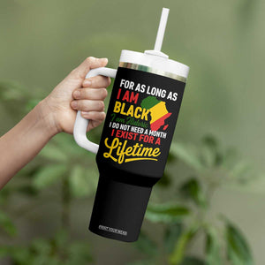 I Am Black History I Exist for a Lifetime Tumbler With Handle Black Pride African American Empowerment TS02 Print Your Wear