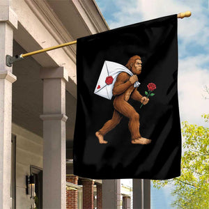 Funny Valentine Bigfoot with Heart Sack Bag Garden Flag Romantic Sasquatch Love Letter Valentines Day TS02 Print Your Wear