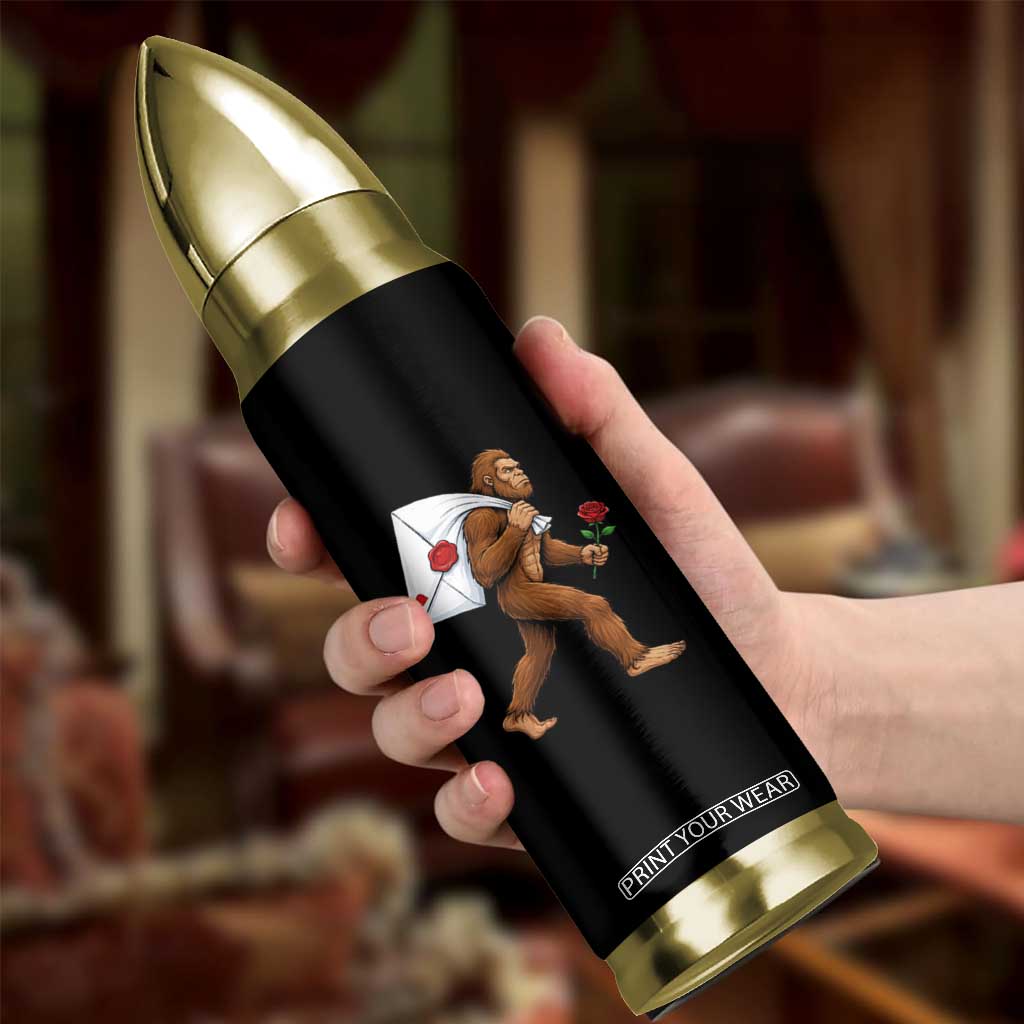 Funny Valentine Bigfoot with Heart Sack Bag Bullet Tumbler Romantic Sasquatch Love Letter Valentines Day TS02 Print Your Wear