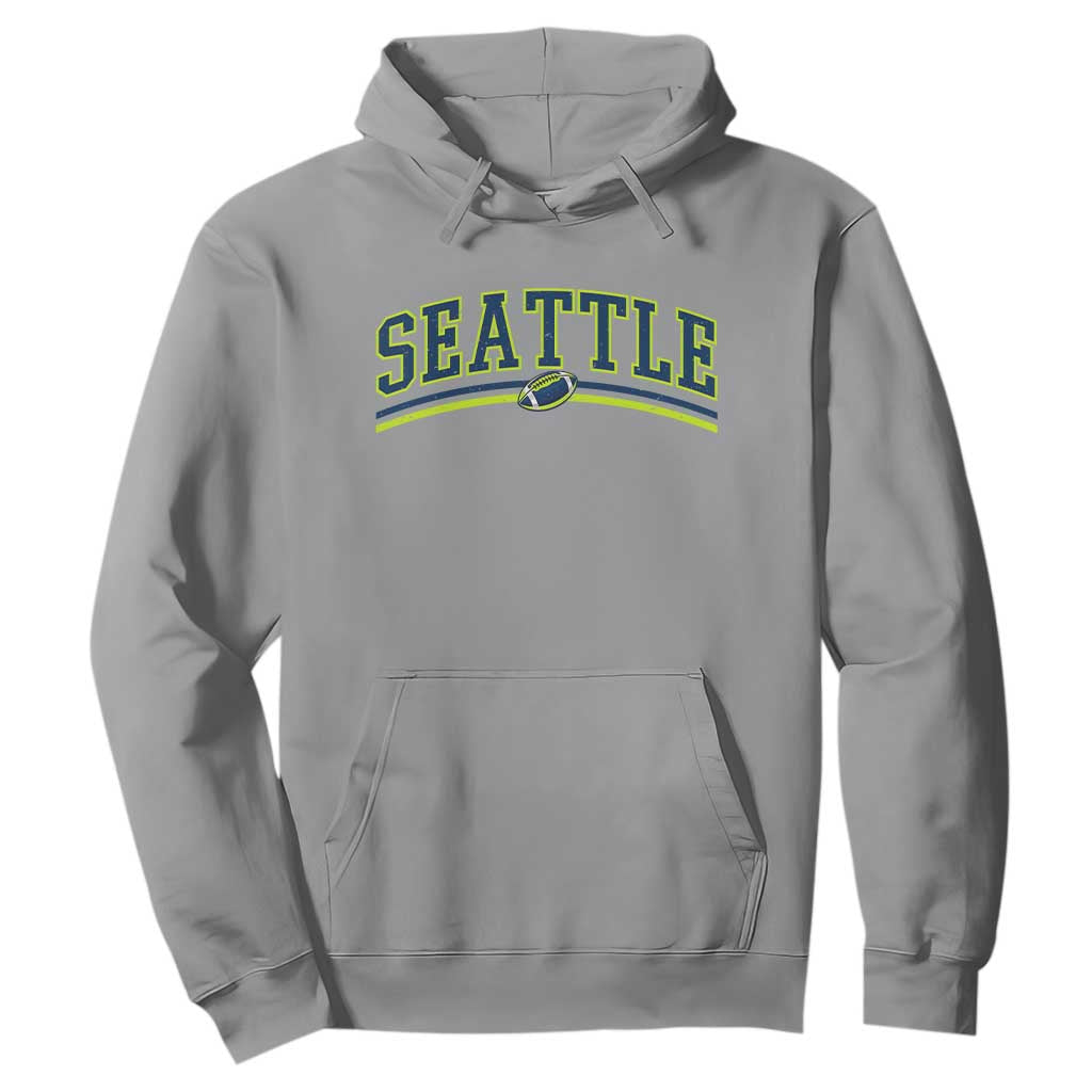 Vintage Seattle Pride Retro Varsity Athletic Style Graphic Hoodie Game Day Sports Fan