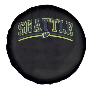 Vintage Seattle Pride Retro Varsity Athletic Style Graphic Spare Tire Cover Game Day Sports Fan