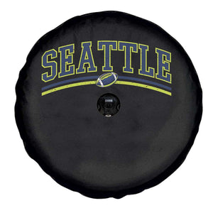 Vintage Seattle Pride Retro Varsity Athletic Style Graphic Spare Tire Cover Game Day Sports Fan