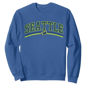 Vintage Seattle Pride Retro Varsity Athletic Style Graphic Sweatshirt Game Day Sports Fan
