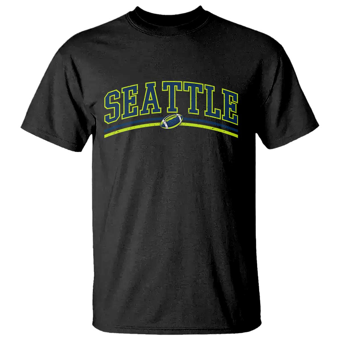 Vintage Seattle Pride Retro Varsity Athletic Style Graphic T Shirt Game Day Sports Fan