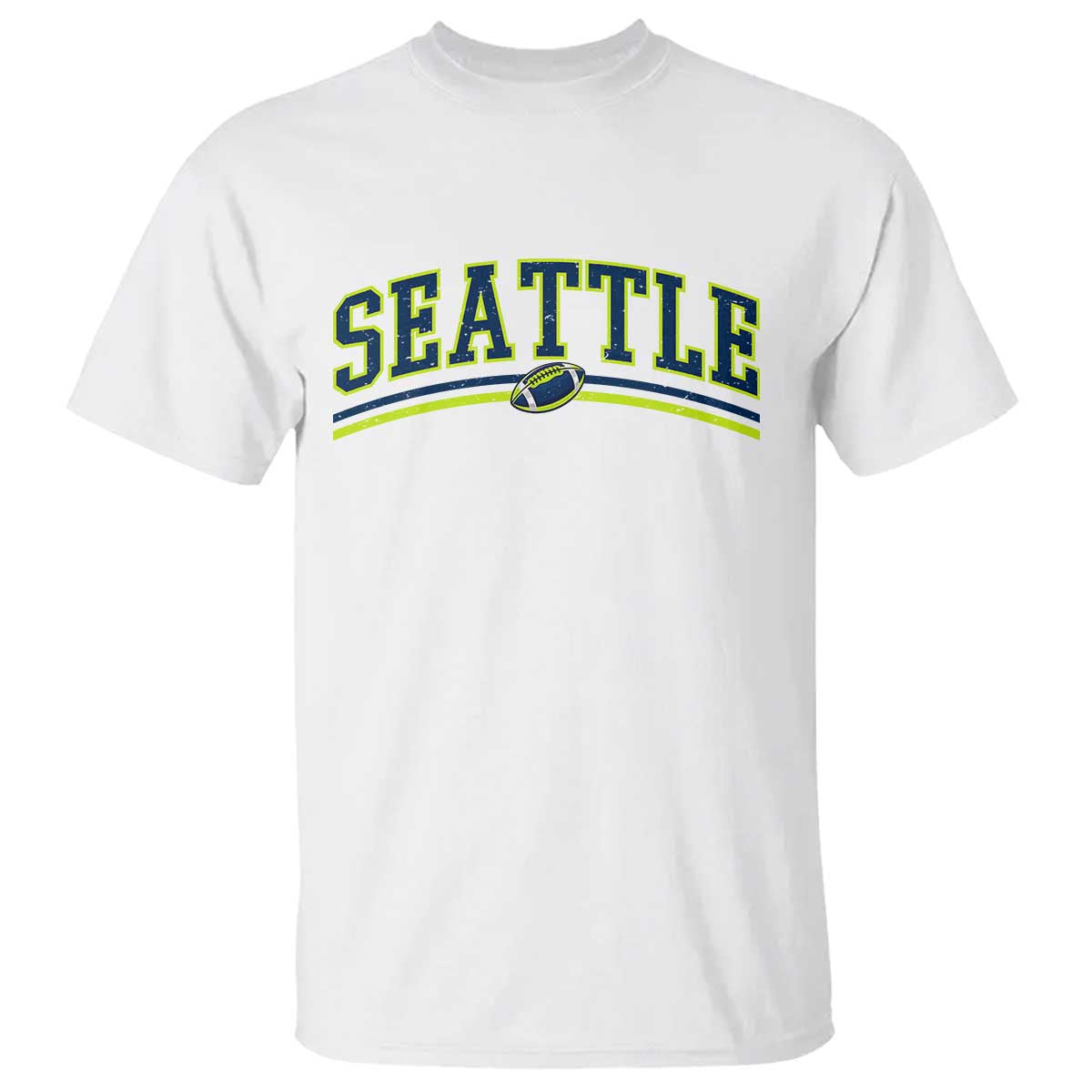 Vintage Seattle Pride Retro Varsity Athletic Style Graphic T Shirt Game Day Sports Fan