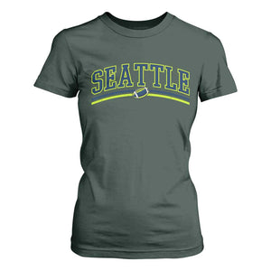 Vintage Seattle Pride Retro Varsity Athletic Style Graphic T Shirt For Women Game Day Sports Fan