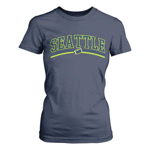 Vintage Seattle Pride Retro Varsity Athletic Style Graphic T Shirt For Women Game Day Sports Fan