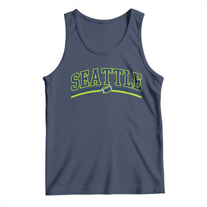 Vintage Seattle Pride Retro Varsity Athletic Style Graphic Tank Top Game Day Sports Fan