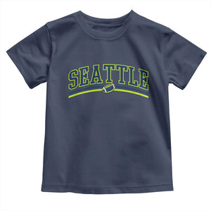 Vintage Seattle Pride Retro Varsity Athletic Style Graphic Toddler T Shirt Game Day Sports Fan