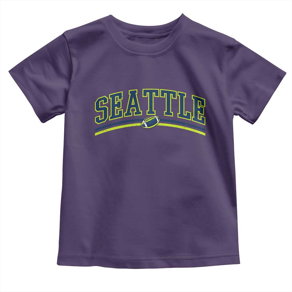 Vintage Seattle Pride Retro Varsity Athletic Style Graphic Toddler T Shirt Game Day Sports Fan