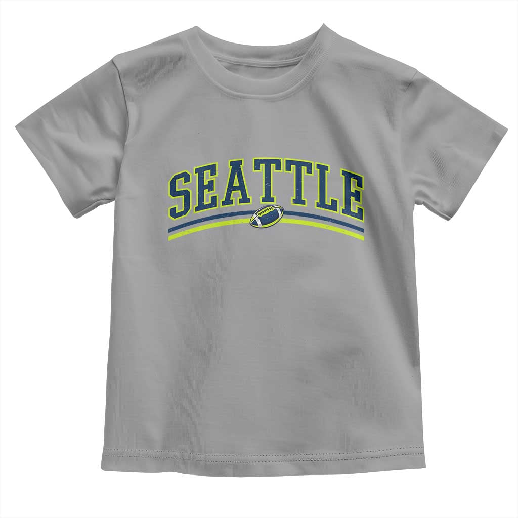 Vintage Seattle Pride Retro Varsity Athletic Style Graphic Toddler T Shirt Game Day Sports Fan