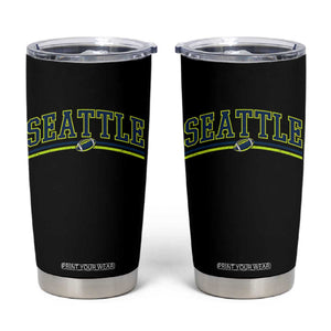 Vintage Seattle Pride Retro Varsity Athletic Style Graphic Tumbler Cup Game Day Sports Fan