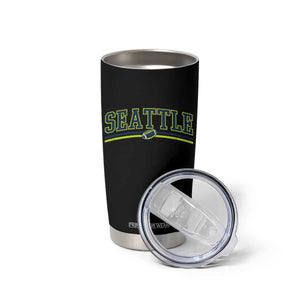 Vintage Seattle Pride Retro Varsity Athletic Style Graphic Tumbler Cup Game Day Sports Fan