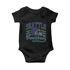 Classic Seattle Athletic Helmet Graphic Baby Onesie Vintage Game Day Sports Fan