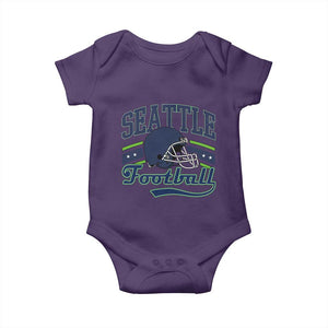 Classic Seattle Athletic Helmet Graphic Baby Onesie Vintage Game Day Sports Fan