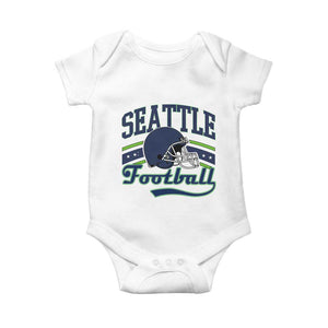 Classic Seattle Athletic Helmet Graphic Baby Onesie Vintage Game Day Sports Fan