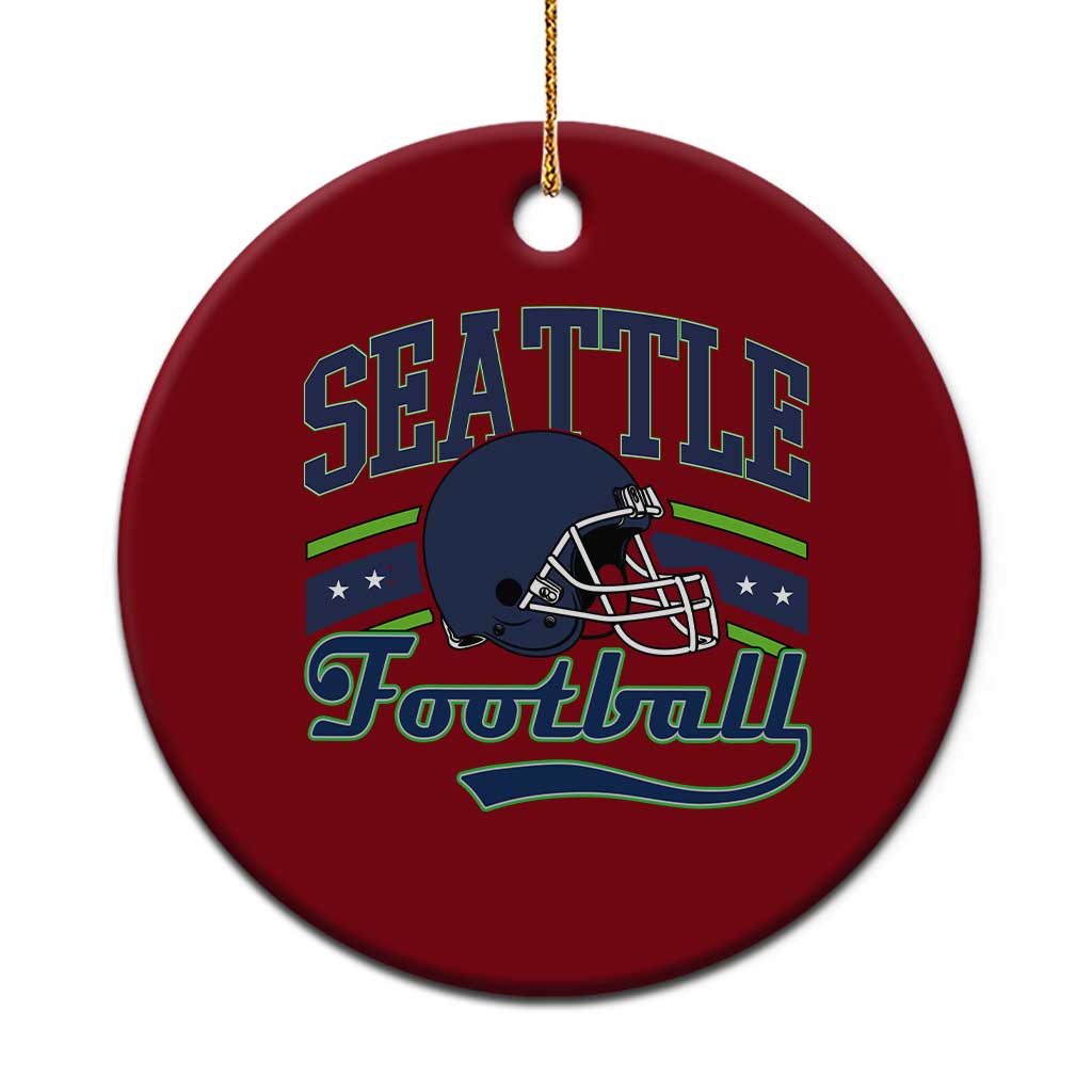 Classic Seattle Athletic Helmet Graphic Ceramic Ornament Vintage Game Day Sports Fan TS02 1pc Red Print Your Wear