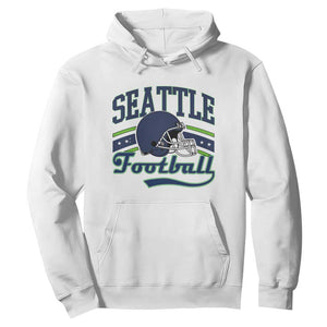 Classic Seattle Athletic Helmet Graphic Hoodie Vintage Game Day Sports Fan