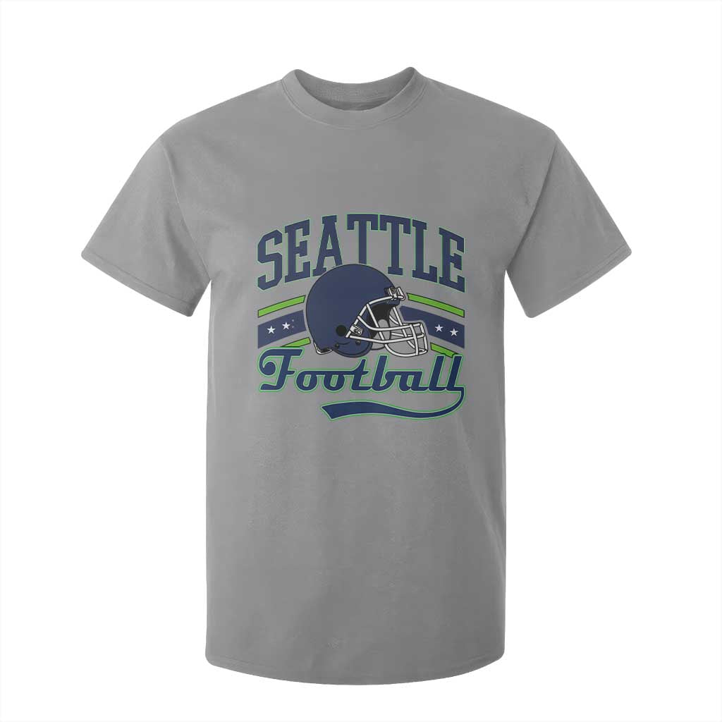 Classic Seattle Athletic Helmet Graphic T Shirt For Kid Vintage Game Day Sports Fan