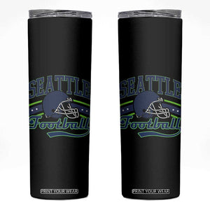 Classic Seattle Athletic Helmet Graphic Skinny Tumbler Vintage Game Day Sports Fan