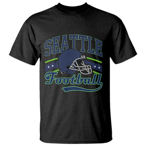 Classic Seattle Athletic Helmet Graphic T Shirt Vintage Game Day Sports Fan