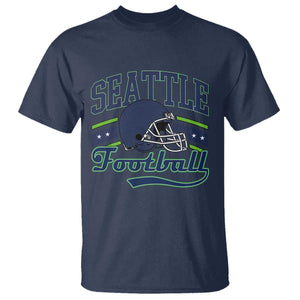 Classic Seattle Athletic Helmet Graphic T Shirt Vintage Game Day Sports Fan