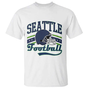 Classic Seattle Athletic Helmet Graphic T Shirt Vintage Game Day Sports Fan