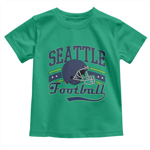 Classic Seattle Athletic Helmet Graphic Toddler T Shirt Vintage Game Day Sports Fan
