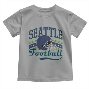 Classic Seattle Athletic Helmet Graphic Toddler T Shirt Vintage Game Day Sports Fan