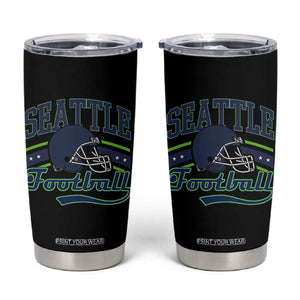 Classic Seattle Athletic Helmet Graphic Tumbler Cup Vintage Game Day Sports Fan