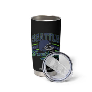 Classic Seattle Athletic Helmet Graphic Tumbler Cup Vintage Game Day Sports Fan