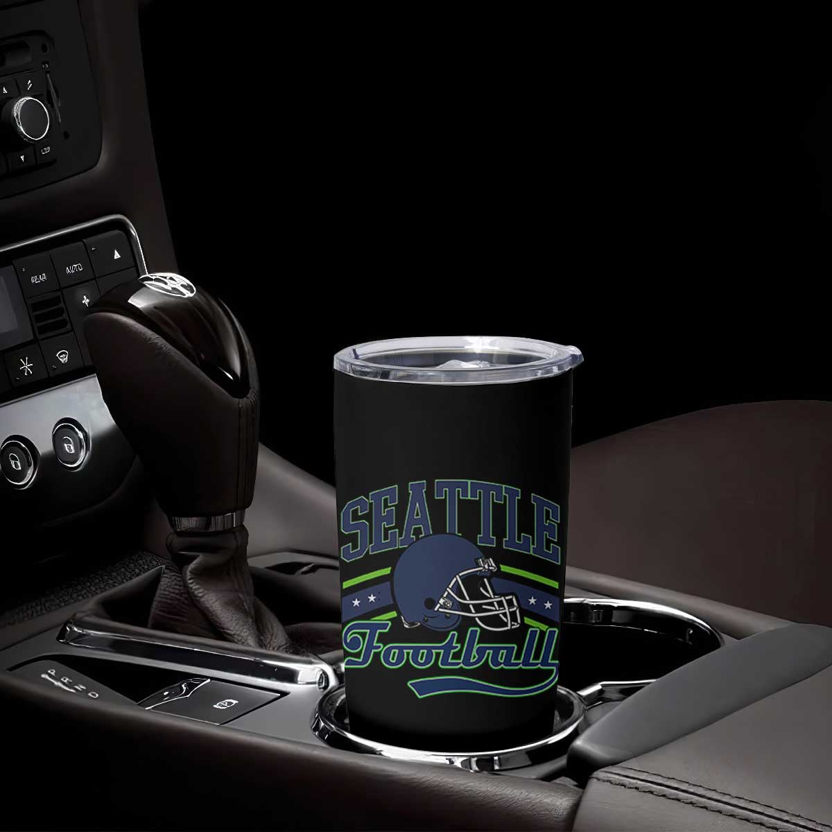 Classic Seattle Athletic Helmet Graphic Tumbler Cup Vintage Game Day Sports Fan