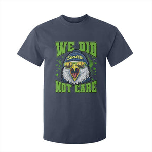 We Did Not Care Seattle Game Day T Shirt For Kid Bold Sarcastic Hawk City Skyline Sports Fan