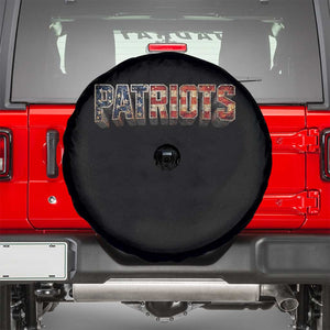 Patriotic American Flag Lettering Sports Graphic Spare Tire Cover Vintage Game Day Sports Fan