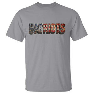 Patriotic American Flag Lettering Sports Graphic T Shirt Vintage Game Day Sports Fan