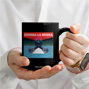 Chinga La Migra Red Eye Laser Loon Coffee Mug Political Resist Ice Minnesota Protest TS02 Print Your Wear