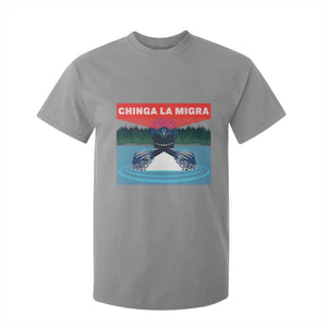 Chinga La Migra Red Eye Laser Loon T Shirt For Kid Political Resist Ice Minnesota Protest TS02 Sport Gray Print Your Wear