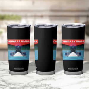 Chinga La Migra Red Eye Laser Loon Tumbler Cup Political Resist Ice Minnesota Protest TS02 Print Your Wear