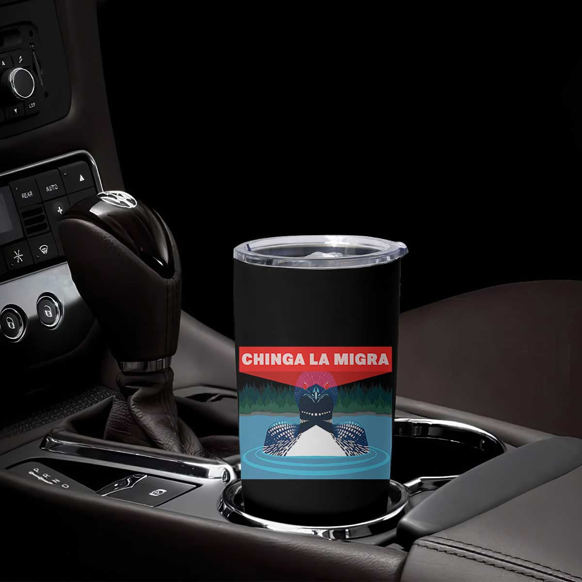 Chinga La Migra Red Eye Laser Loon Tumbler Cup Political Resist Ice Minnesota Protest TS02 Print Your Wear