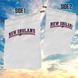 Vintage New England Pride Retro Varsity Athletic Style Graphic Garden Flag Game Day Sports Fan