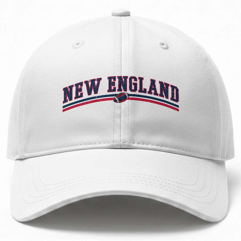Vintage New England Pride Retro Varsity Athletic Style Graphic Baseball Cap Game Day Sports Fan TS02 Print Your Wear