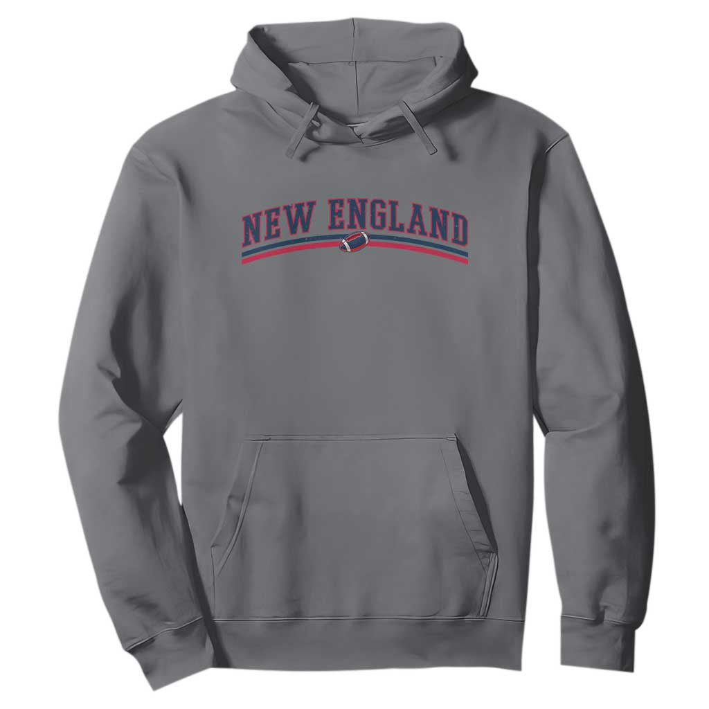 Vintage New England Pride Retro Varsity Athletic Style Graphic Hoodie Game Day Sports Fan