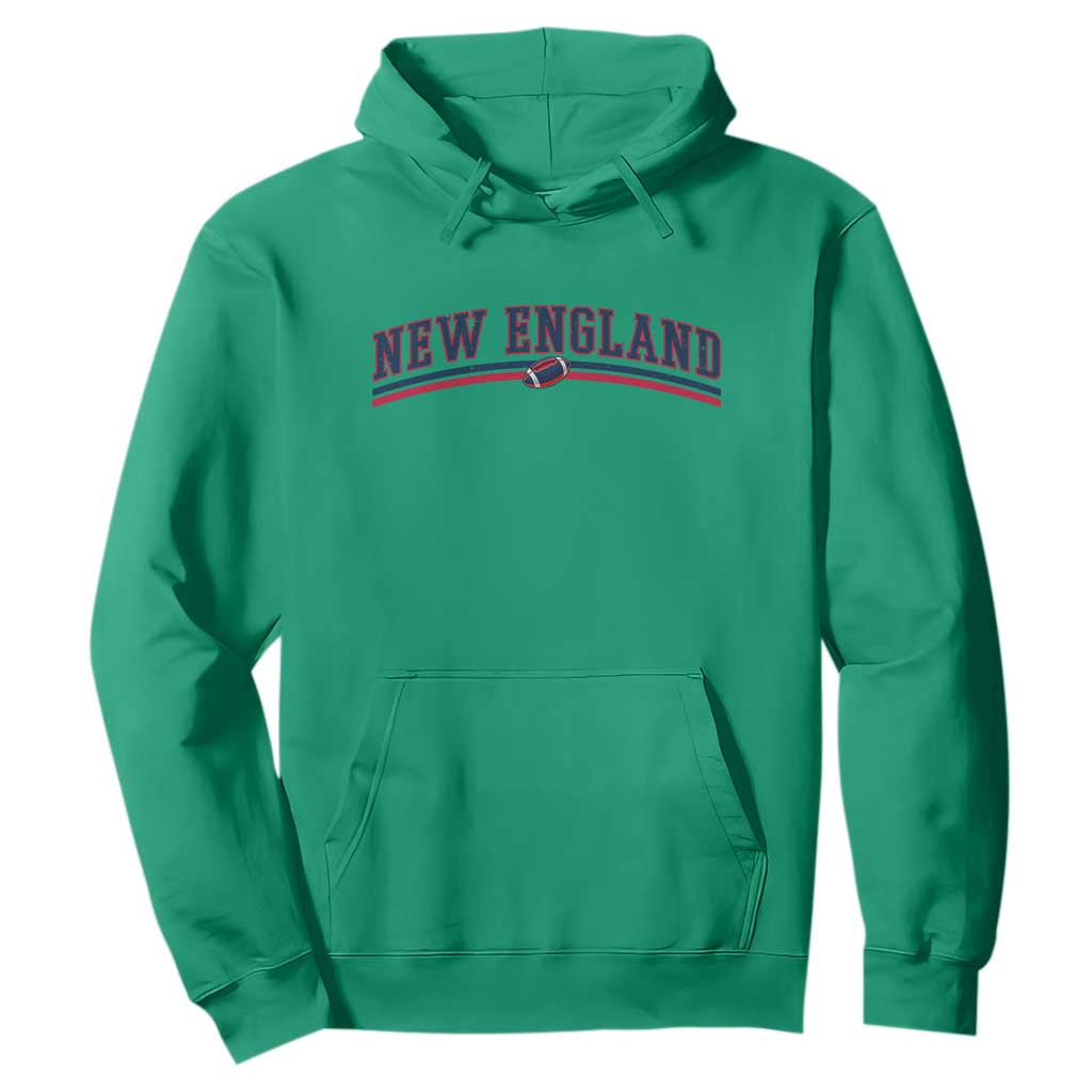 Vintage New England Pride Retro Varsity Athletic Style Graphic Hoodie Game Day Sports Fan