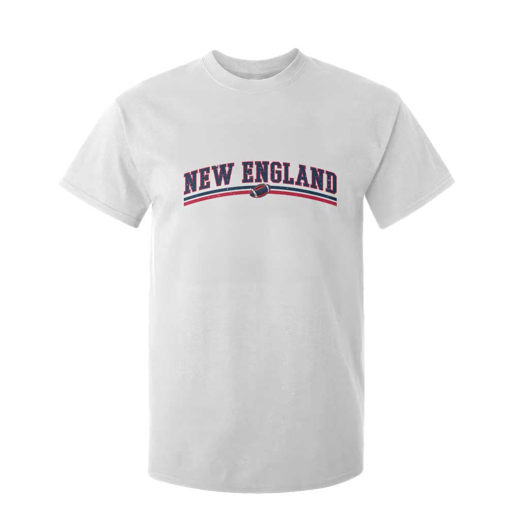 Vintage New England Pride Retro Varsity Athletic Style Graphic T Shirt For Kid Game Day Sports Fan