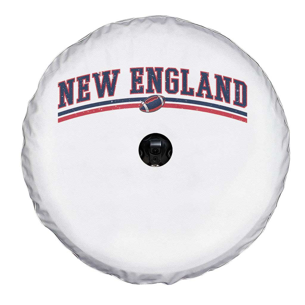 Vintage New England Pride Retro Varsity Athletic Style Graphic Spare Tire Cover Game Day Sports Fan