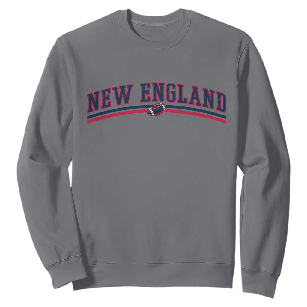 Vintage New England Pride Retro Varsity Athletic Style Graphic Sweatshirt Game Day Sports Fan