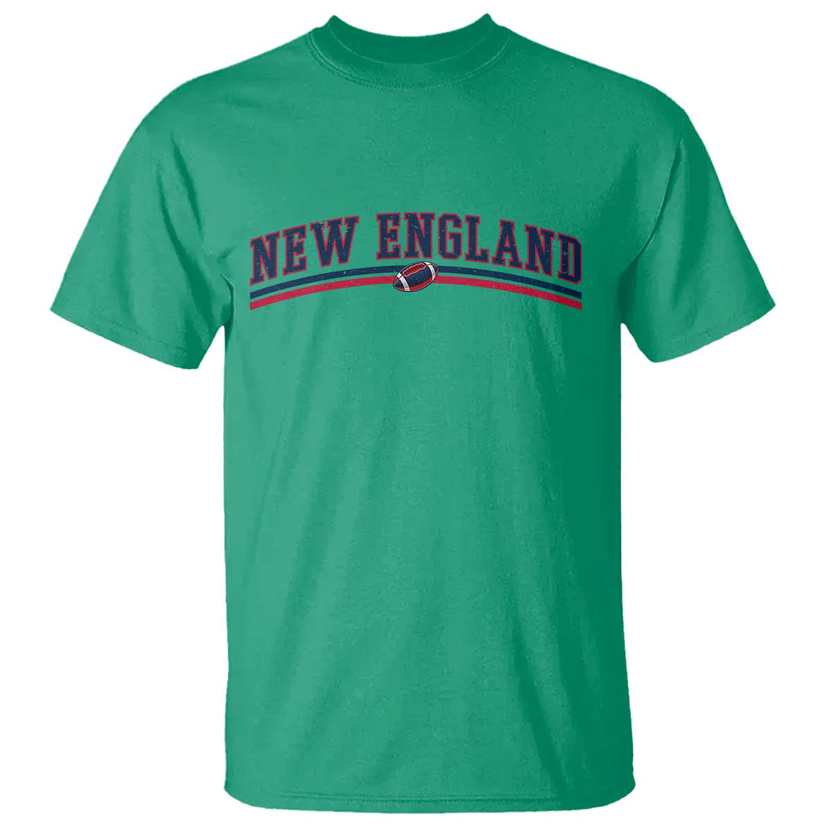 Vintage New England Pride Retro Varsity Athletic Style Graphic T Shirt Game Day Sports Fan